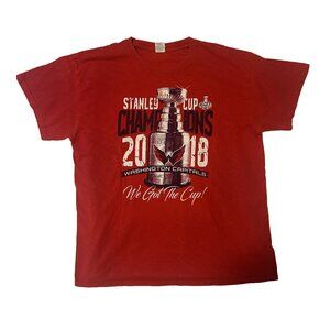 Washington Capitals 2018 Stanley Cup Champions T-Shirt Men's Large